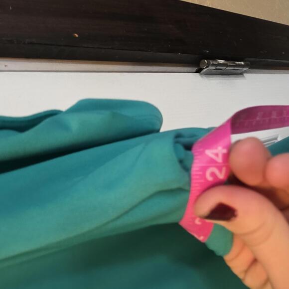Susan Graver Every Day Women's Dress Size Teal V-Neck Large- NWOT - Picture 6 of 7